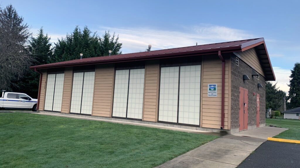 The City of Lacey Water Station on West Sarazen SE, Capitol City Golf Club Estates, Lacey, Thurston, WA. 